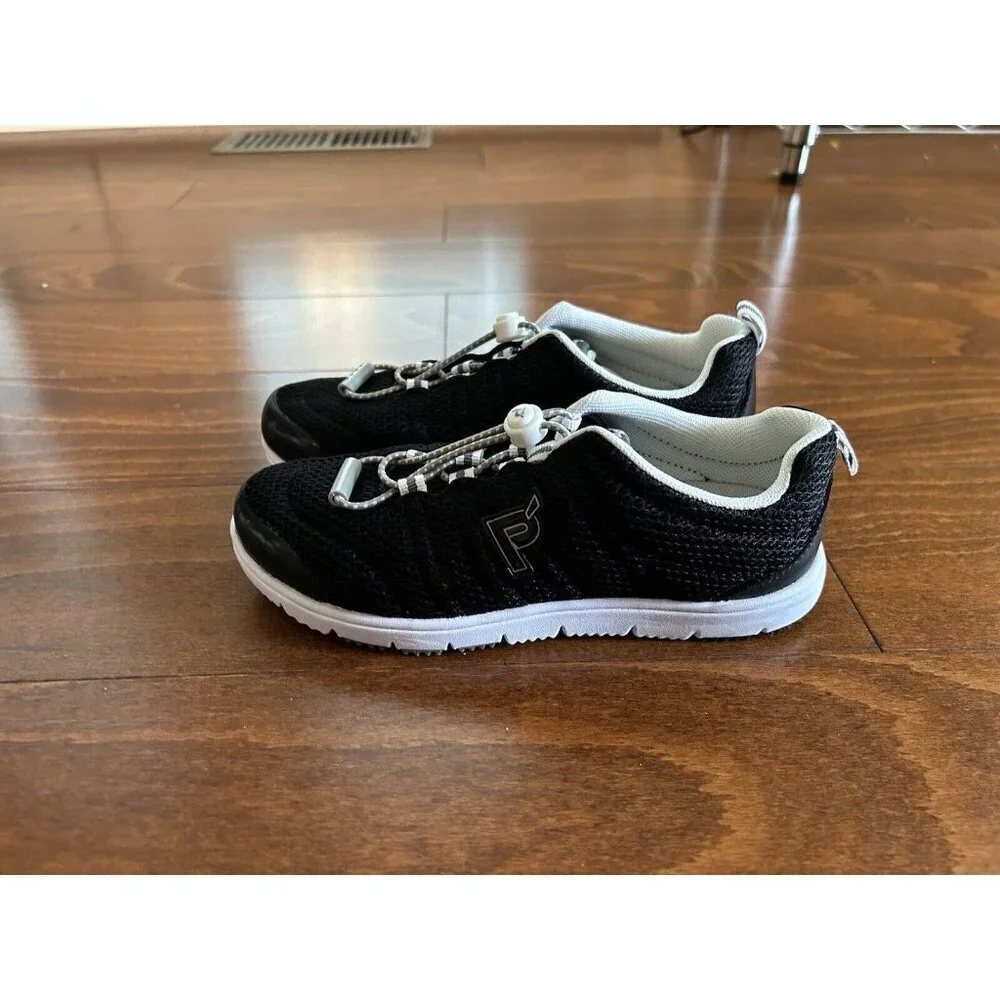 Propét Travel Walker II Black Mesh Comfort Active Sneaker NEW 5.5 M‎ Womens